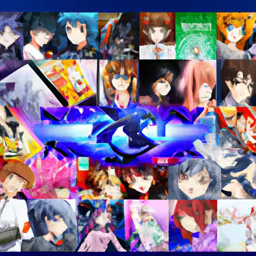 Menikmati Film Anime Gambar orang menonton film anime