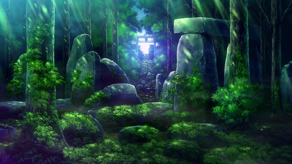 Pemandangan Anime Pemandangan alam dalam film anime
