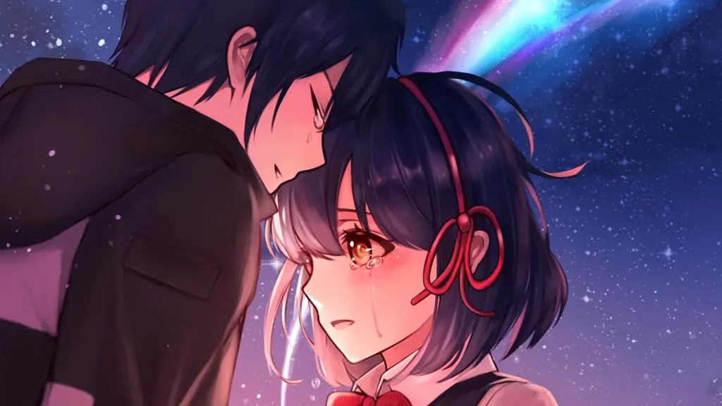 Ekspresi wajah yang menggambarkan kesedihan Adegan anime yang memperlihatkan tokoh sedang menangis