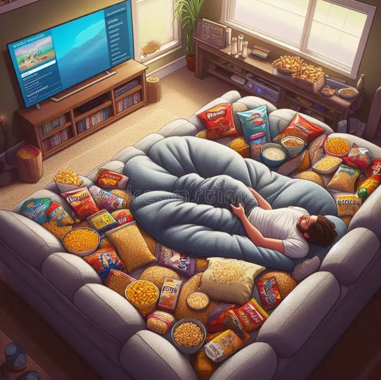 Menikmati film anime bersama teman Karakter anime menonton film bersama