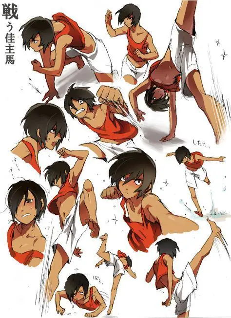 Adegan interaksi antar karakter Karakter-karakter anime berinteraksi dalam film