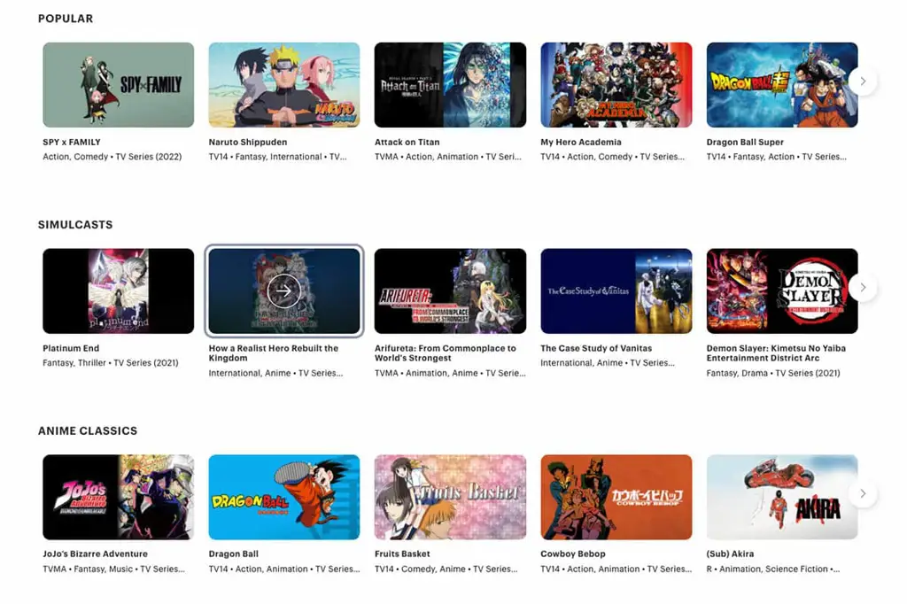 Rekomendasi Layanan Streaming Anime Daftar layanan streaming anime terbaik