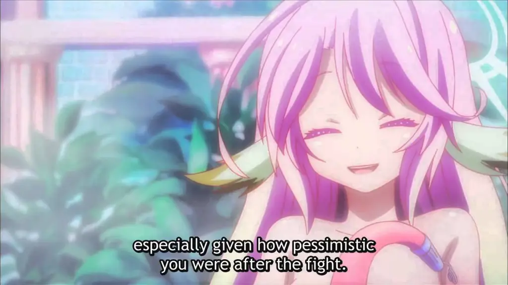 Adegan menarik dari anime No Game No Life Gambar adegan dari anime No Game No Life