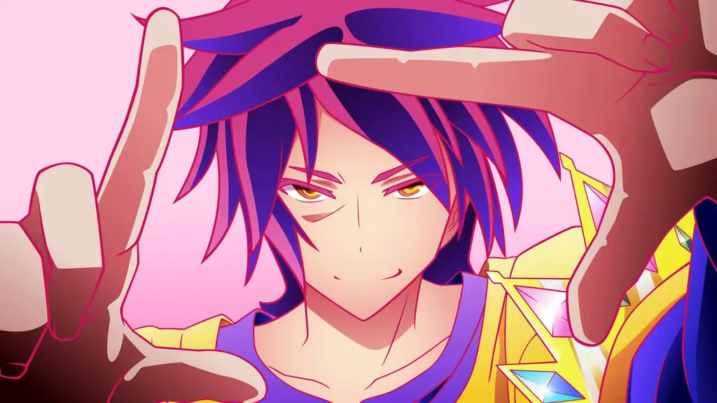 Strategi Jenius Sora dan Shiro Gambar adegan permainan dari anime No Game No Life