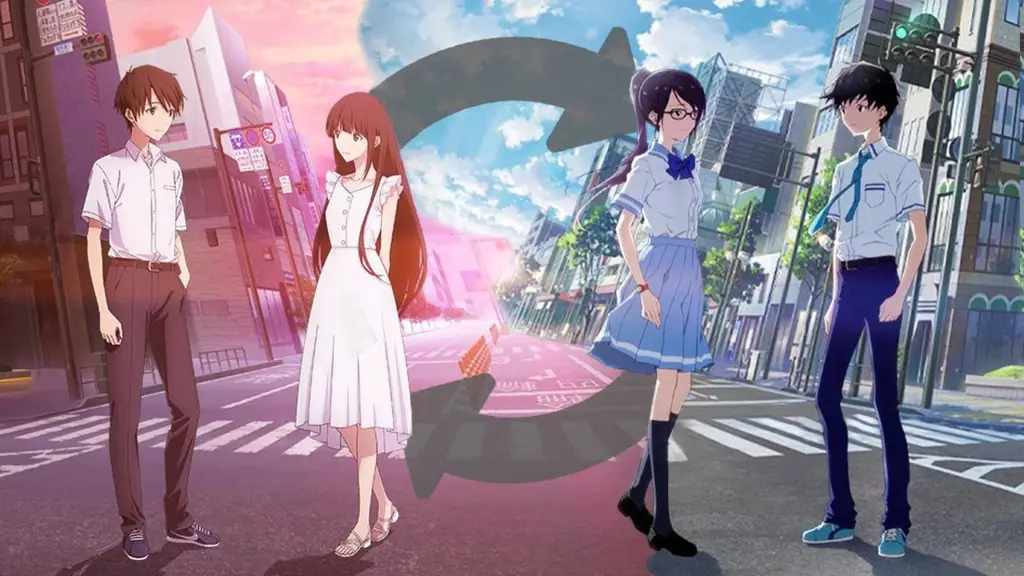 Menikmati waktu bersama teman sambil menonton anime Karakter anime menonton film bersama