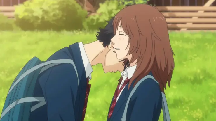 Adegan romantis dalam film anime