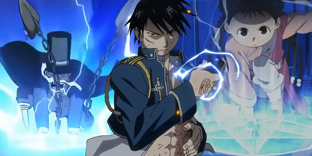 Detail Animasi Alkemia yang Menakjubkan Gambar detail animasi alkemia di Fullmetal Alchemist