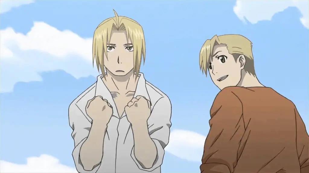 Adegan Akhir yang Menggetarkan Gambar adegan akhir Fullmetal Alchemist Brotherhood