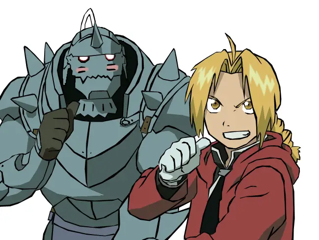Persaudaraan yang Tak Tergoyahkan Gambar Edward dan Alphonse Elric