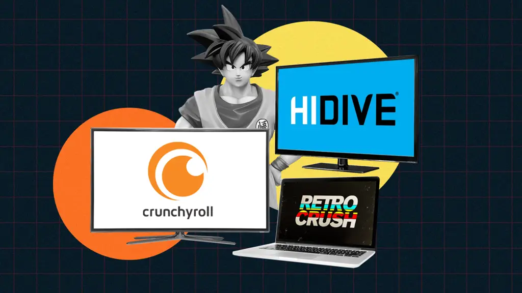 Perbandingan Layanan Streaming Anime Gambar berbagai layanan streaming anime terbaik