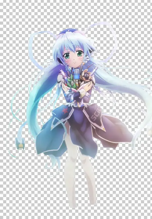 Ekspresi wajah Yumemi yang menawan Potret dekat Yumemi Hoshino dari anime Planetarian
