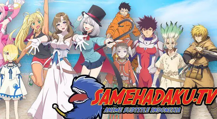 Antarmuka Website Samehadaku Gambar tampilan antarmuka website Samehadaku