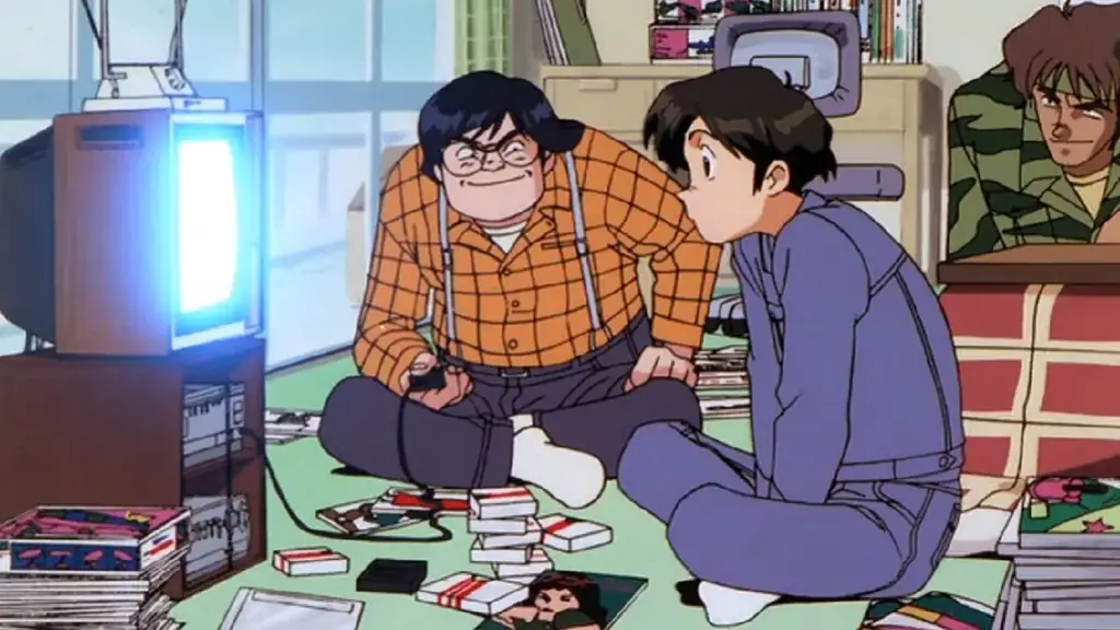 Menikmati film anime bersama Karakter anime menonton film