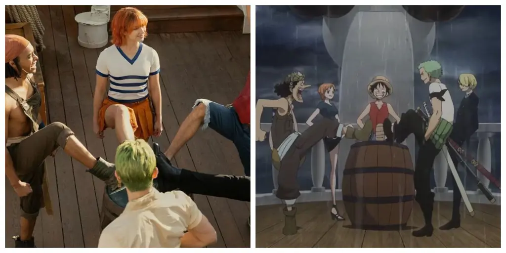 Adegan Aksi yang Menakjubkan Gambar adegan aksi dari berbagai film anime action
