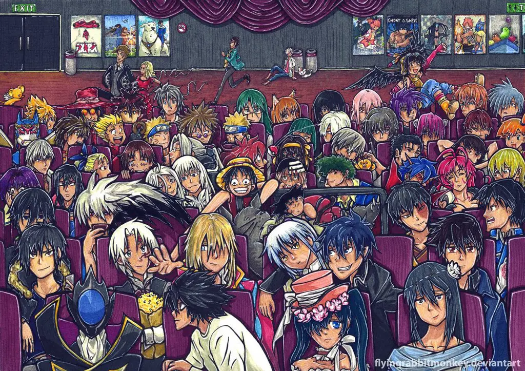 Nonton Film Anime di Samehadaku untuk Akhir Pekan yang Menyenangkan Gambar suasana menonton film anime di malam hari