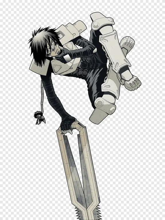 Potret Alita yang menonjolkan detail desain cyborg-nya Gambar Alita, karakter cyborg dalam film