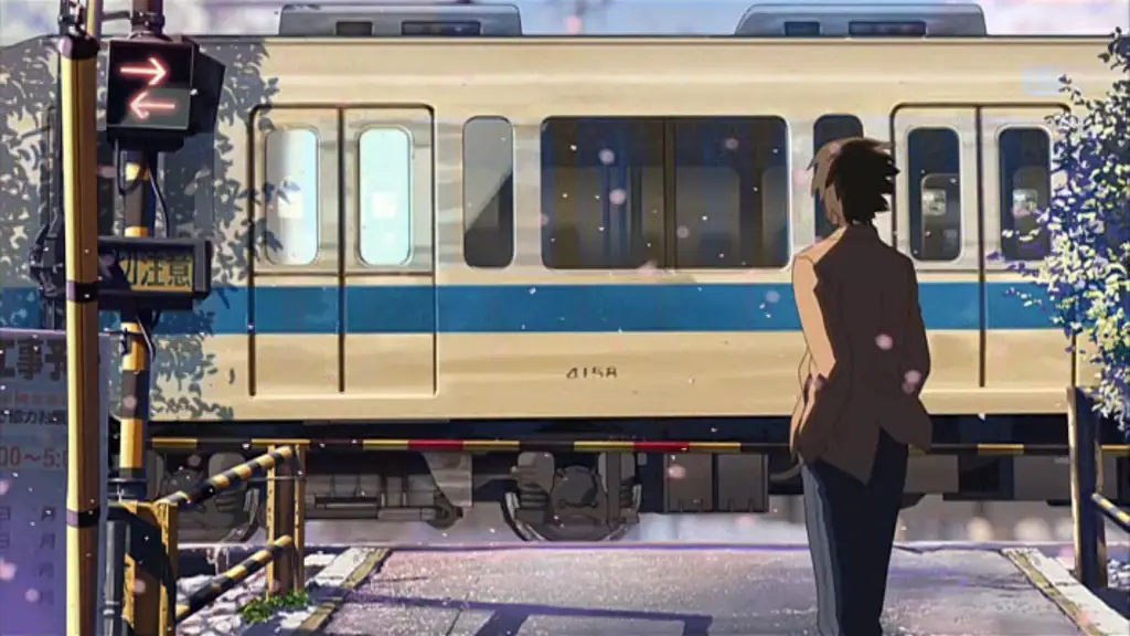 Perjalanan panjang dan simbol jarak dalam film Adegan kereta api dalam film 5 Centimeter Per Second