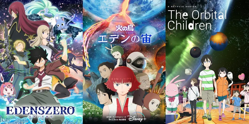 Petualangan Luar Angkasa Ilustrasi eksplorasi ruang angkasa dalam anime