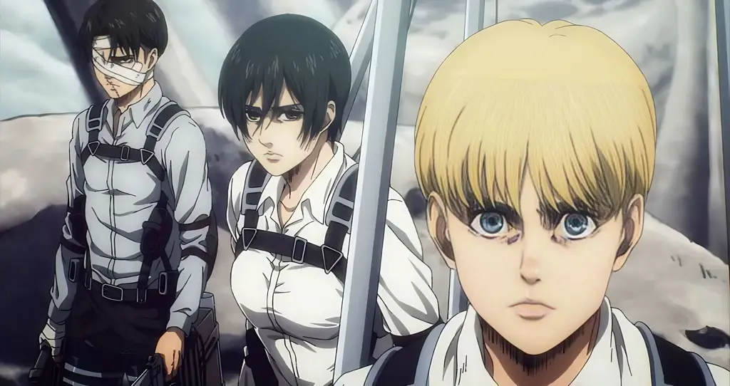 Cuplikan adegan yang mungkin akan muncul di film Adegan akhir season terakhir Attack on Titan