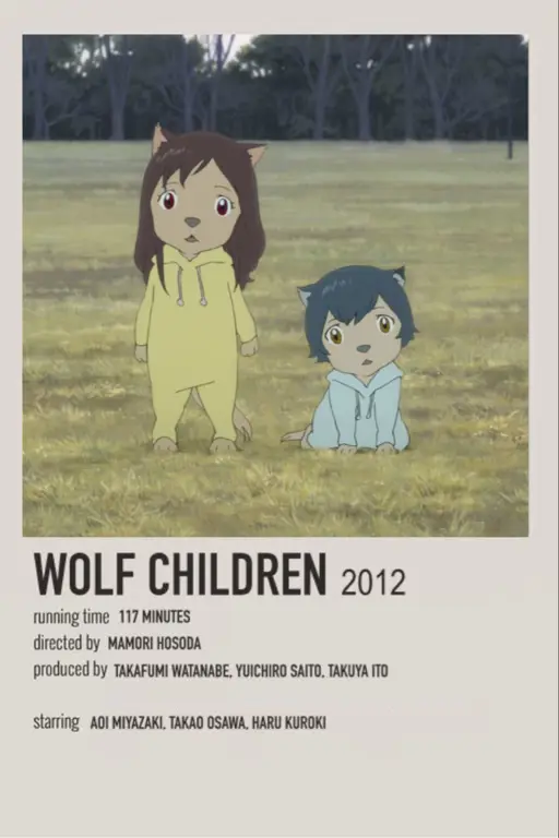 Wolf Children: Kisah cinta dan pengorbanan seorang ibu Poster film Wolf Children.