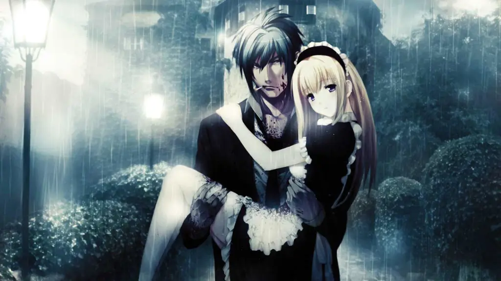Adegan romantis pasangan dalam anime