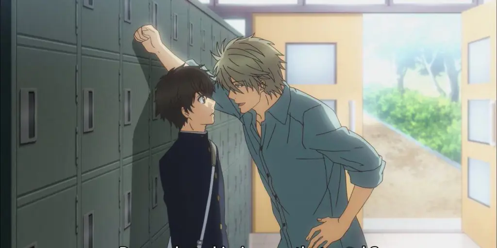 Contoh visualisasi hubungan romantis dalam anime shounen ai Gambar anime shounen ai yang romantis