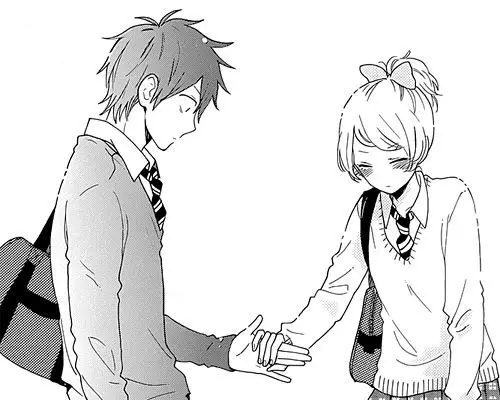 Ilustrasi persahabatan yang dekat dalam anime shounen ai Gambar dua anak laki-laki dalam anime bergandengan tangan