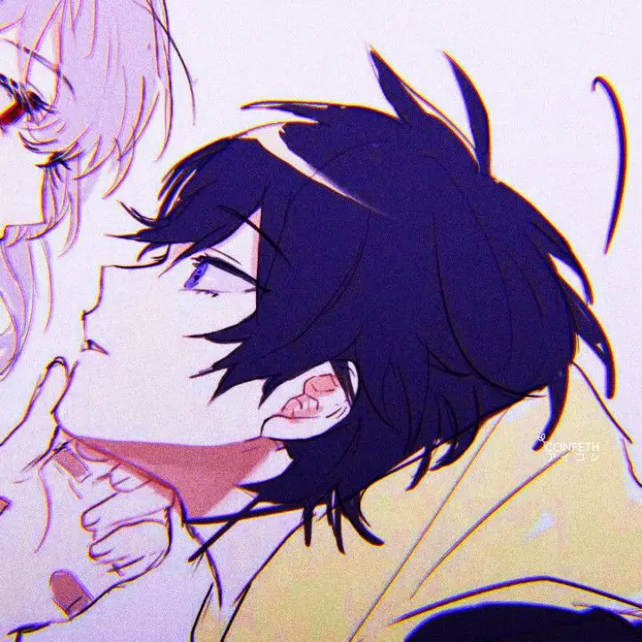Contoh visualisasi pasangan dalam anime shounen ai Gambar pasangan anak laki-laki lucu dalam anime