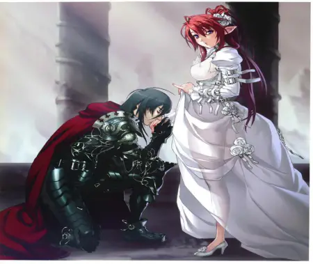 Fantasi dalam anime romantis Pasangan anime romantis dengan latar fantasi