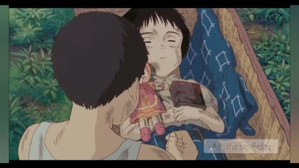 Potret adegan emosional dalam film anime Grave of the Fireflies Adegan menyentuh dari film Grave of the Fireflies