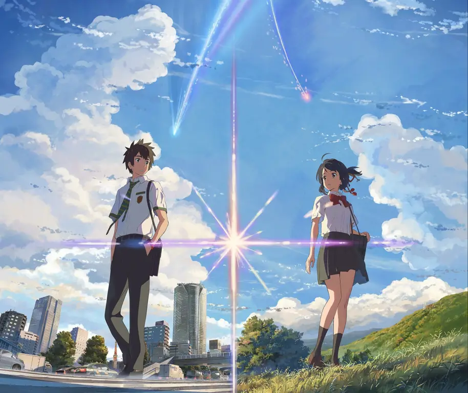Your Name: Kisah cinta yang menyeberangi waktu dan ruang Poster film animasi Jepang Your Name.