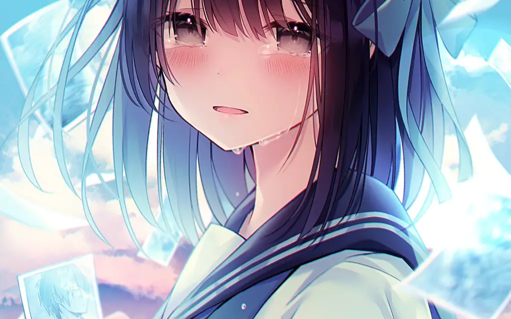 Karakter Anime yang Sedih Karakter anime yang menangis