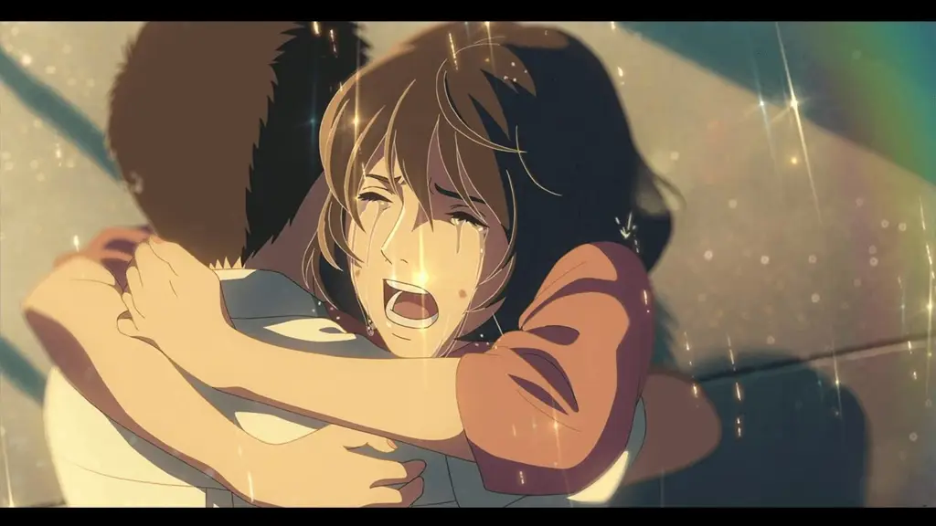 Momen Romantis di Film Anime Gambar adegan romantis dari film anime