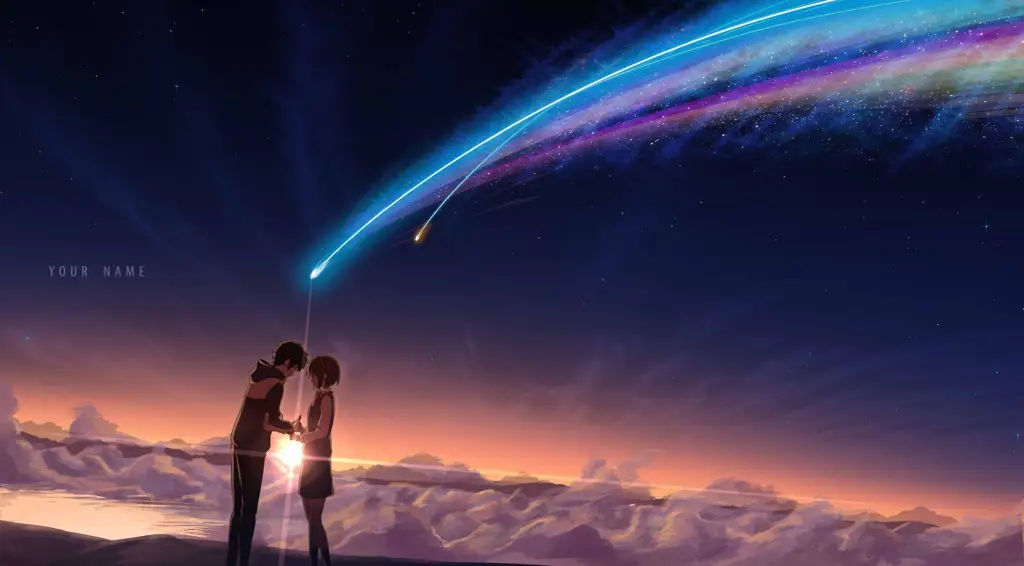 Your Name: Kisah cinta yang misterius dan mengharukan Gambar poster film Your Name