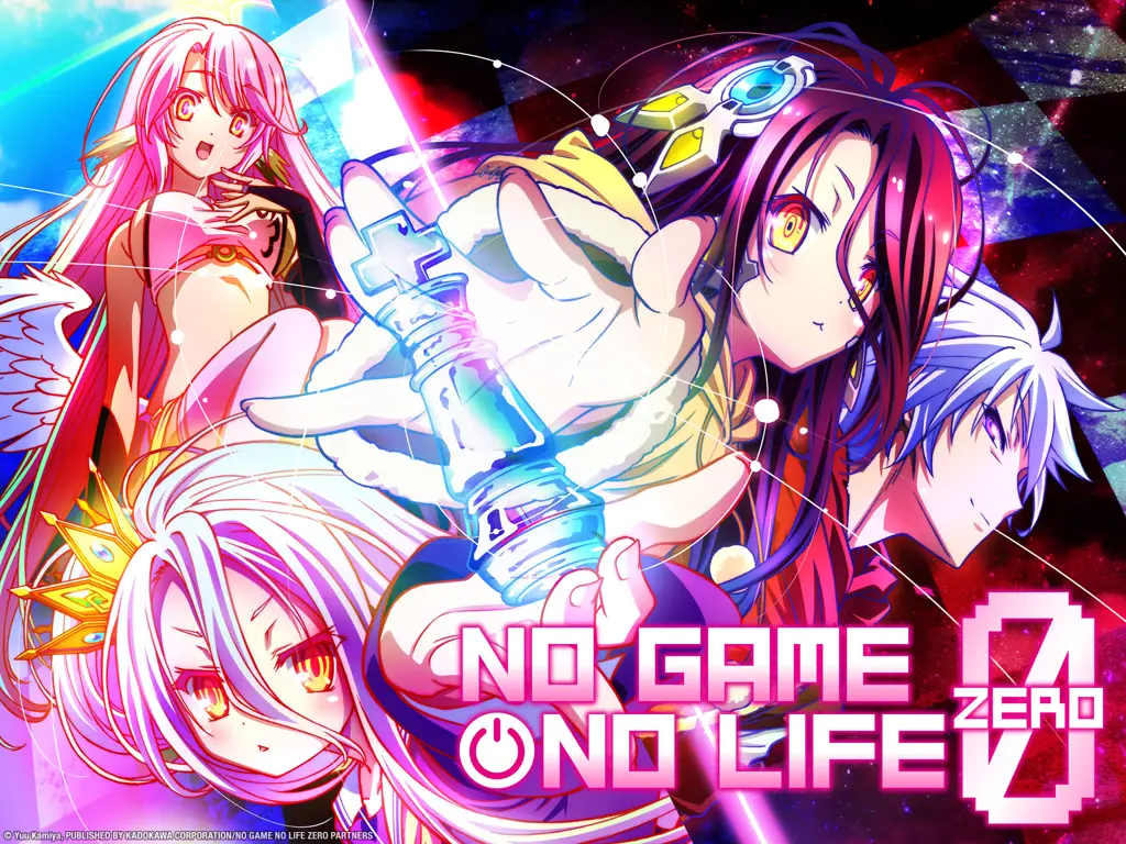 Potret para karakter utama dan pendukung Karakter-karakter dalam film No Game No Life: Zero