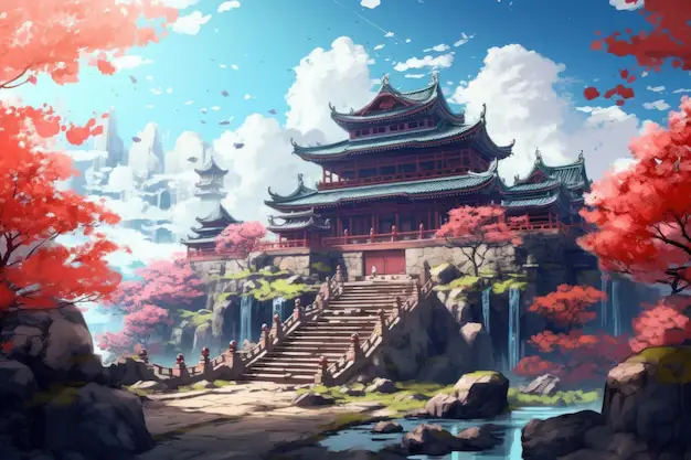 Keindahan lanskap Antartika dalam film anime Gambar pemandangan Antartika bergaya anime