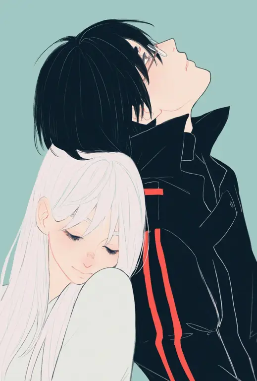 Ilustrasi hubungan dalam anime shounen ai Gambar pasangan anime laki-laki