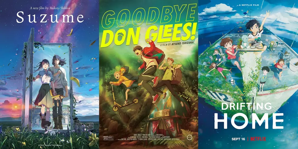 Koleksi Film Anime Terbaik 2020 Poster-poster film anime terbaik tahun 2020