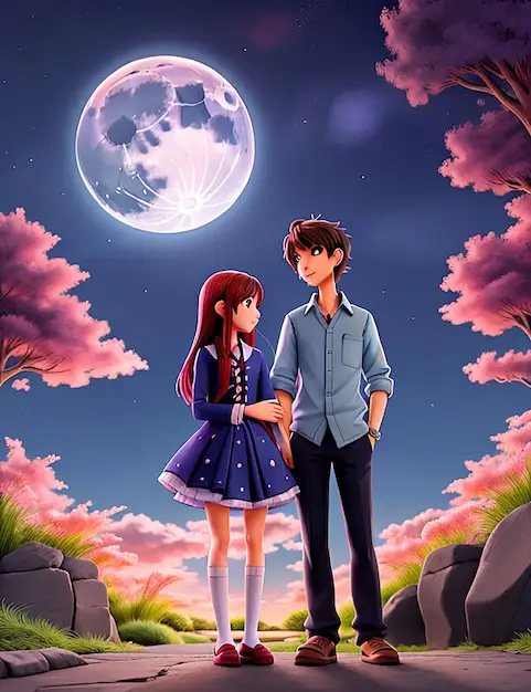 Ilustrasi pasangan dalam anime shounen ai Pasangan anime shounen ai