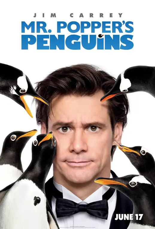 Keluarga penguin yang hangat dan penuh kasih Sebuah keluarga penguin dalam film anime