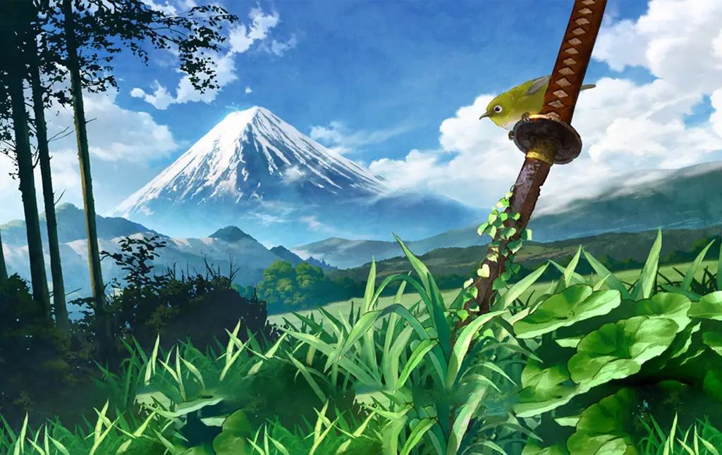 Latar belakang anime yang indah dan menawan Pemandangan latar belakang anime
