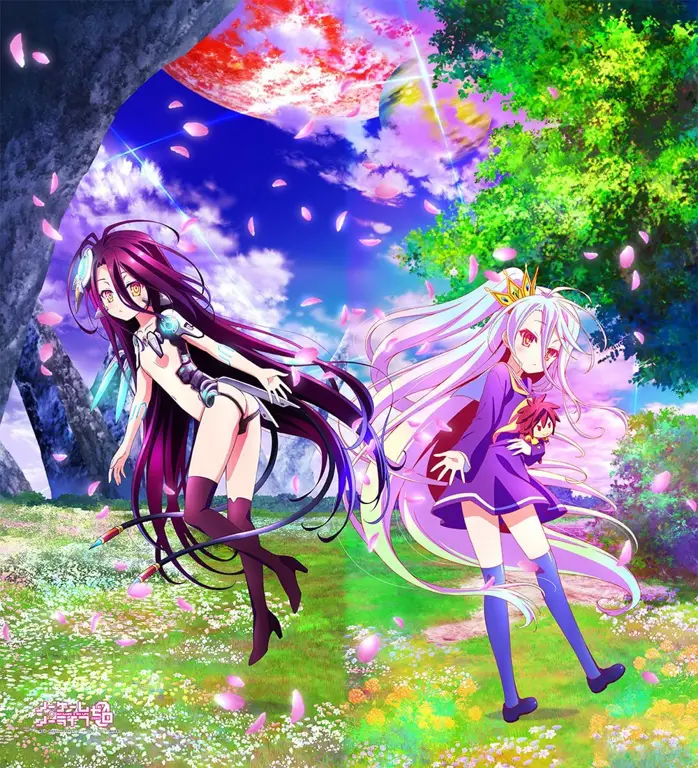Pemandangan indah di dunia fantasi No Game No Life Zero Gambar pemandangan di dunia No Game No Life Zero