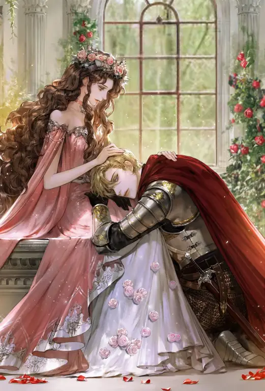 Karya seni anime romantis untuk dewasa Ilustrasi anime romantis dewasa