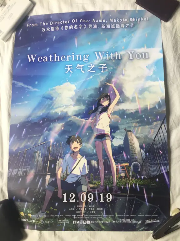 Poster film Weathering With You Poster film Weathering With You