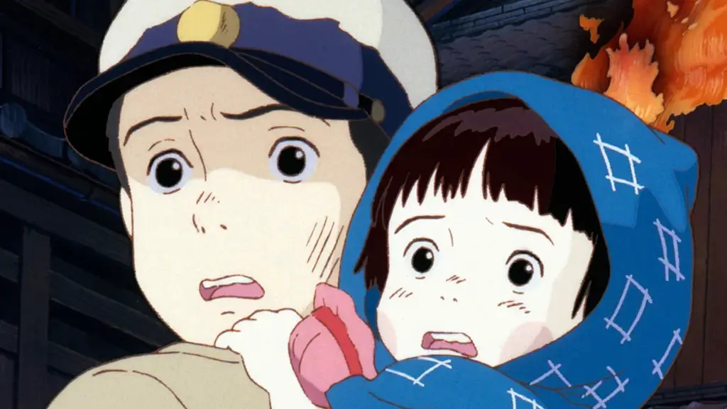 Grave of the Fireflies: Sebuah potret pilu tentang anak-anak korban perang. Adegan mengharukan dari film Grave of the Fireflies.