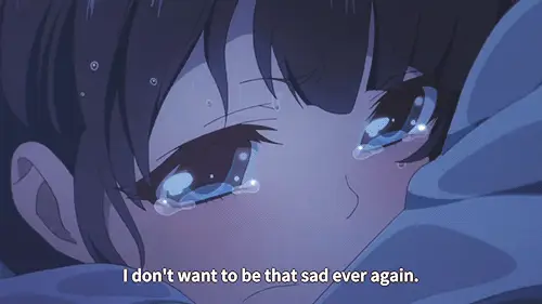 Tangisan yang menyentuh dari karakter anime Adegan menangis dalam film anime