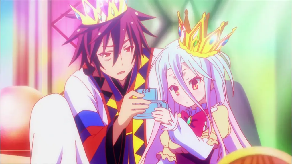 Shiro dan Sora dalam Film No Game No Life Zero Gambar Shiro dan Sora dari No Game No Life Zero