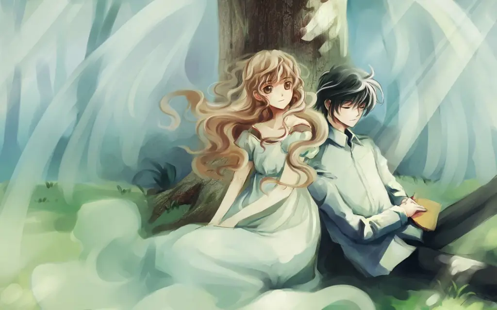 Ilustrasi Pasangan Anime Romantis Pasangan Anime Romantis