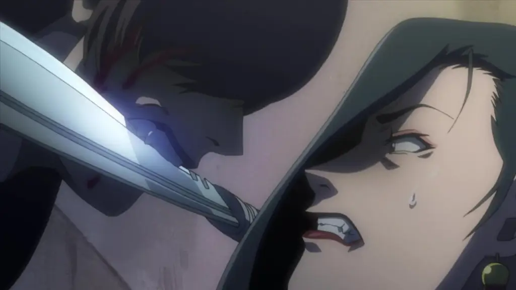 Ketegangan dalam setiap adegan aksi di Black Lagoon Adegan aksi Roberta di Black Lagoon