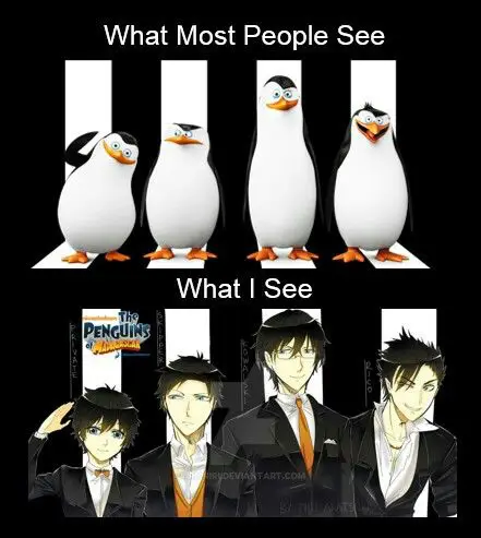Tantangan yang Menantang Gambar karakter anime penguin menghadapi tantangan